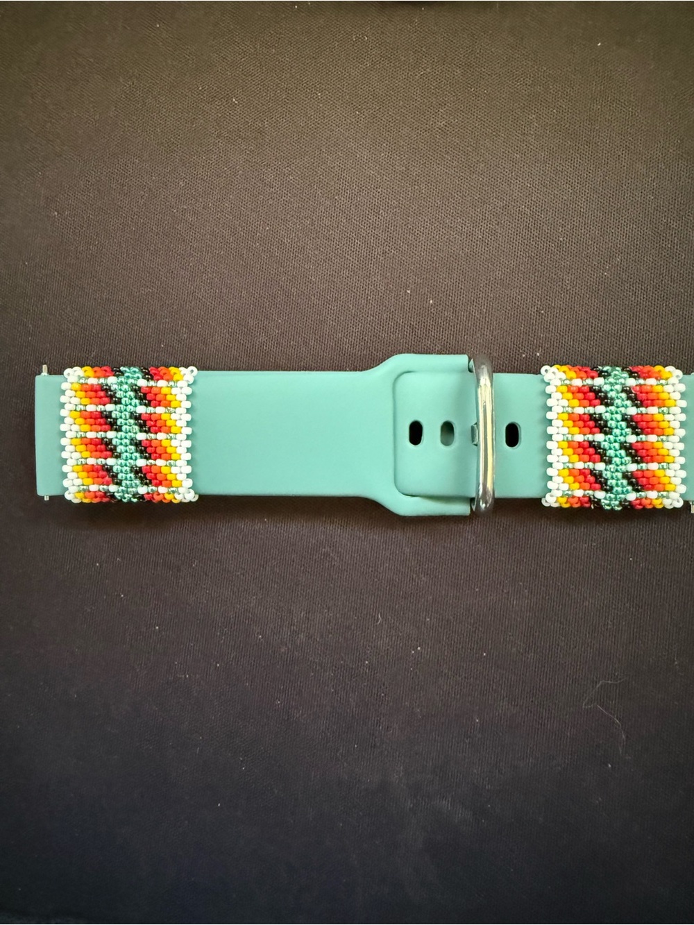 Peyote stitched Native made regular watch band